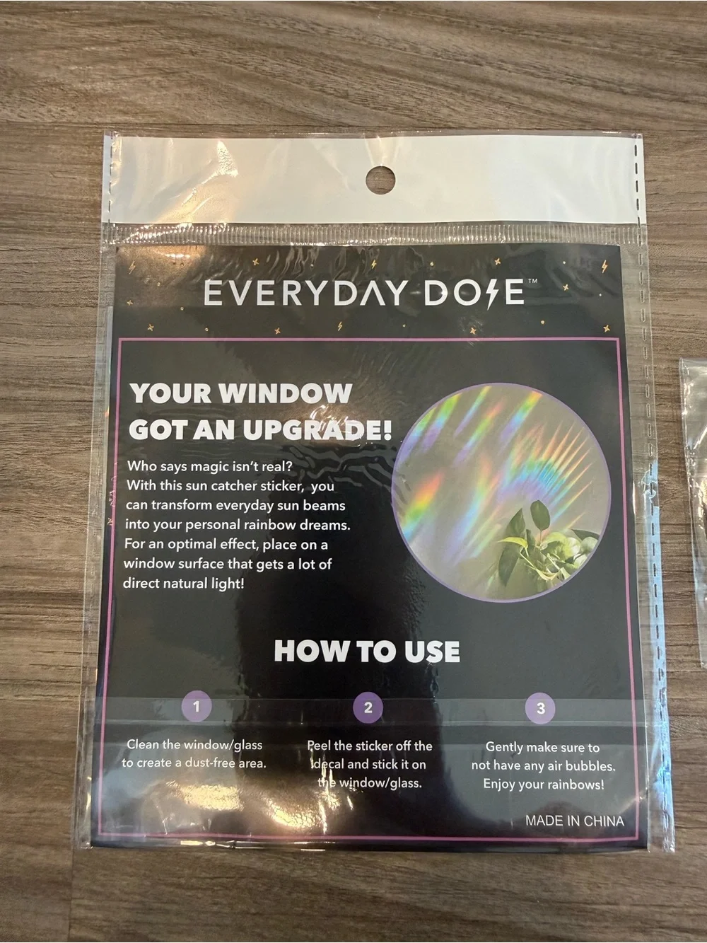 Everyday Dose Holographic Window Sticker & Magnet Set - Rainbow Shine